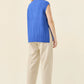 Miru Crew Knit Vest Cobalt