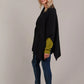 Palmer Knit Cape One Size - Black