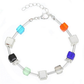 Cubic Bead Cord Bracelet - Blue