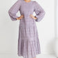 Gigi Lilac Long Sleeve Tiered Maxi Dress