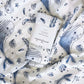 Wilson Whale Blue Muslin Wrap Swaddle