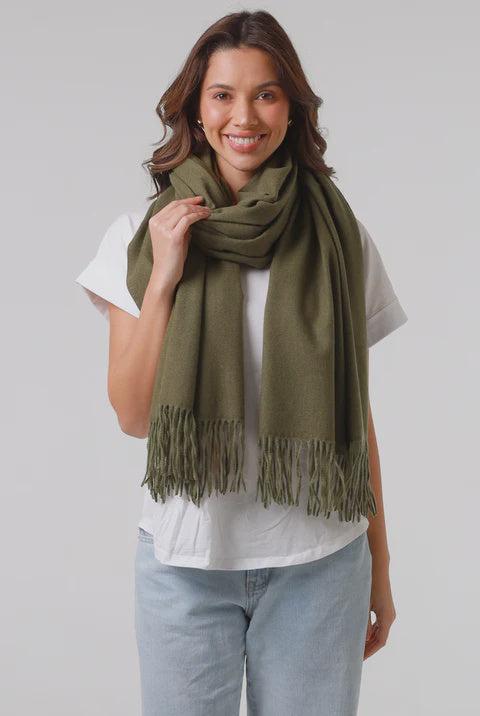 Cozy Olive Scarf