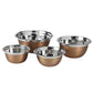 Edwin Copper & Stainless Steel Mixing Bowl Set of 4