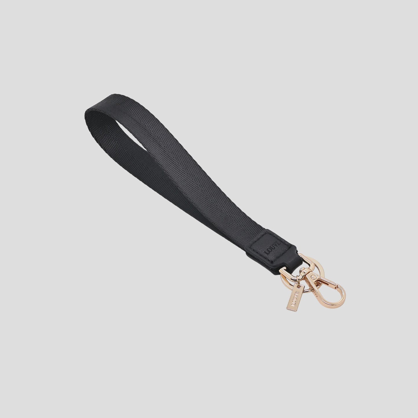 Key Chain | Vera Black Leather & Nylon