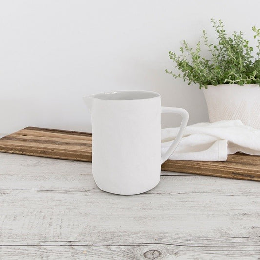 Flax Water Jug White