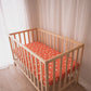 Fitted Cot Sheet - Poppy