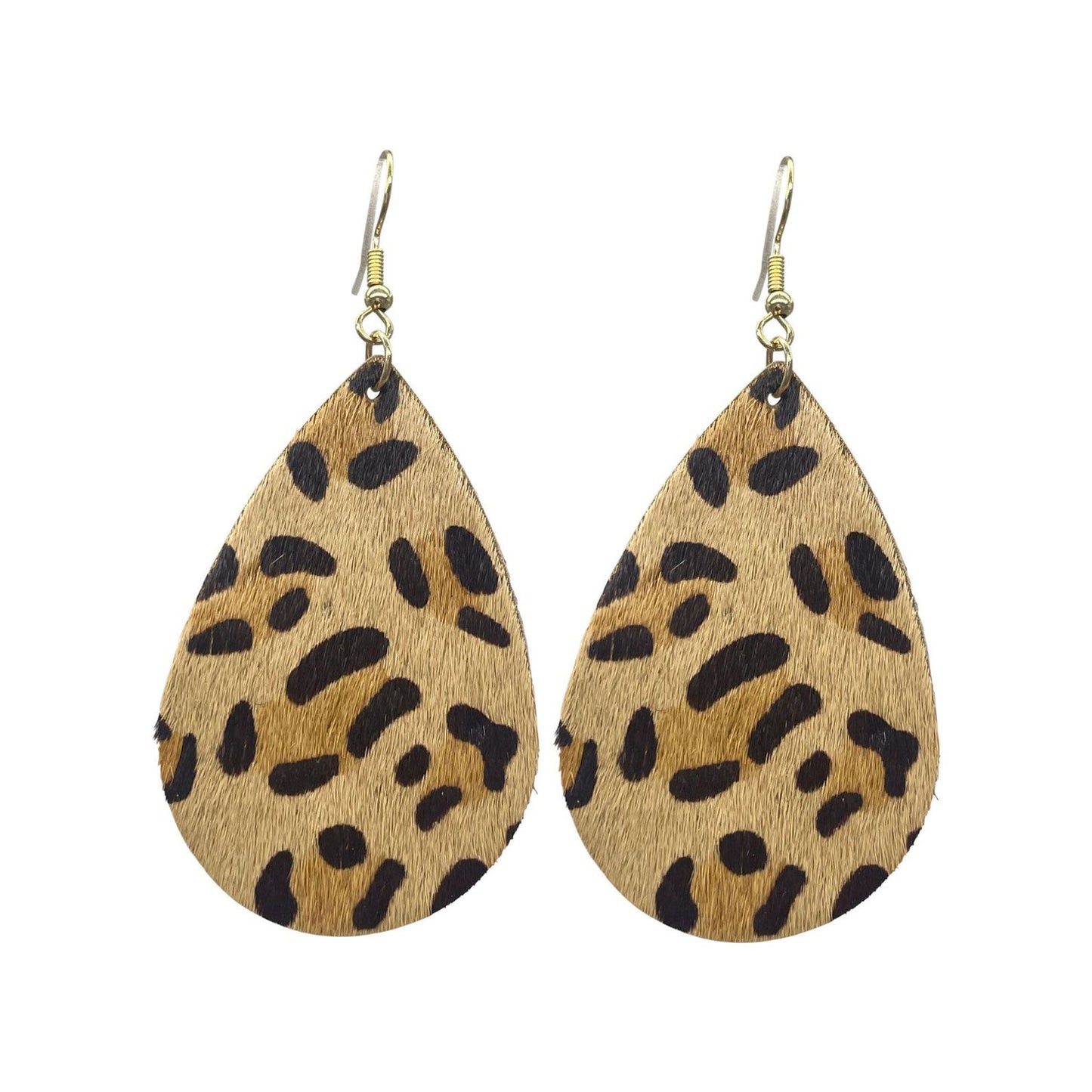 Pony Hair Earrings Caramel & BRown