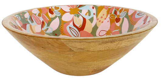 Franki Floral Mango Wood bowl