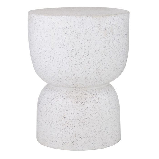 KAIA SIDE TABLE/STOOL WHITE 35X35X45CM