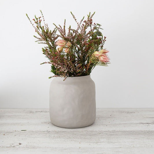 Flax Kitchen Vase 19 cm Grey