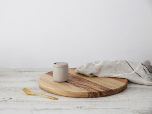 Flax Sugar Pot Grey