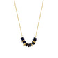 Blue & Gold Beaded Necklace