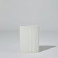 Ripple Oval Vase Snow Medium