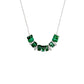Silver & Green Beaded Necklace