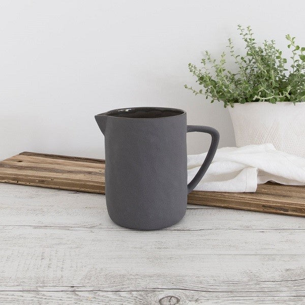 Flax Milk Jug 7 cm Charcoal