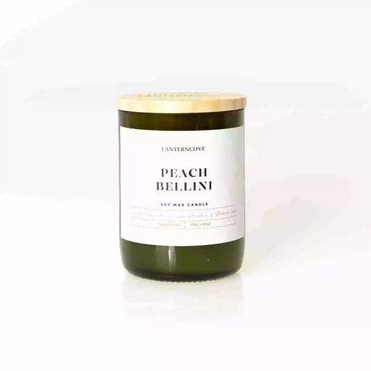 Jade – 9 oz Soy Wax Candle – Peach Bellini