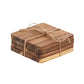 Axel Acacia Wood Square Coasters