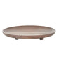 Lenni Wood Footed Plate - Lime Wash