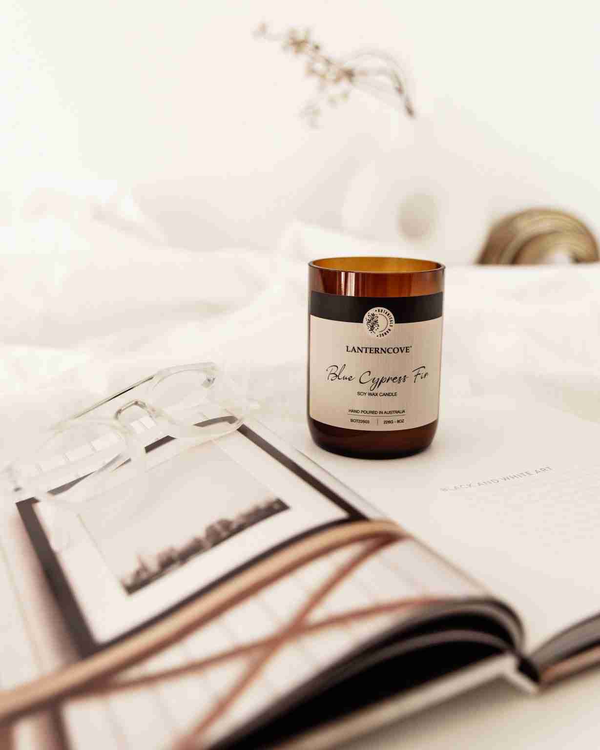 Botanicals – 8 oz Soy Wax Candle – Blue Cypress Fir