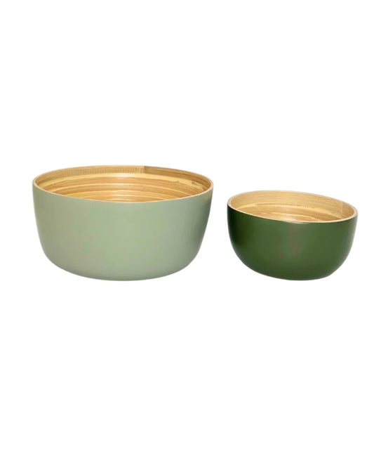 Bebb Biodegradable Bamboo Bowls Sage & Olive