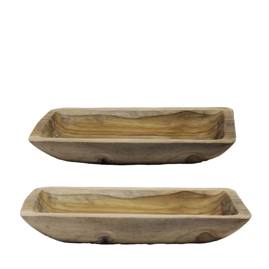Malaga Teak Platter Set of 2