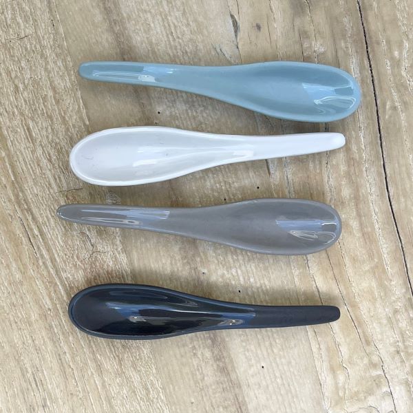 Flax Serve Spoon Charcoal
