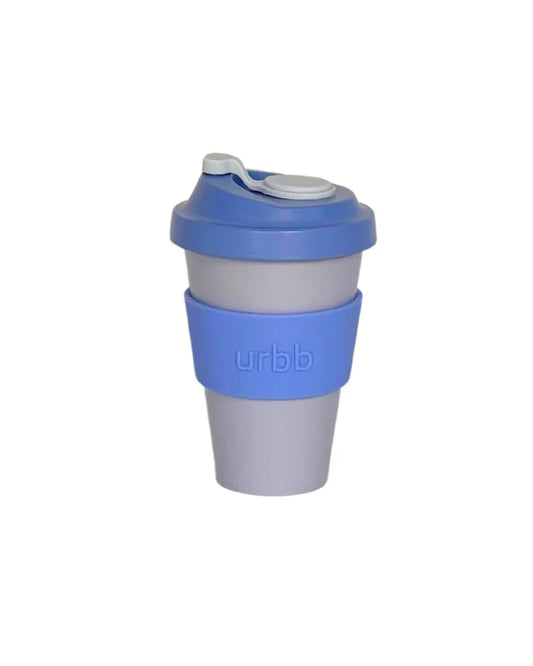 Urbb Biodegradable Bamboo Coffee Cup Sky & Kingfisher