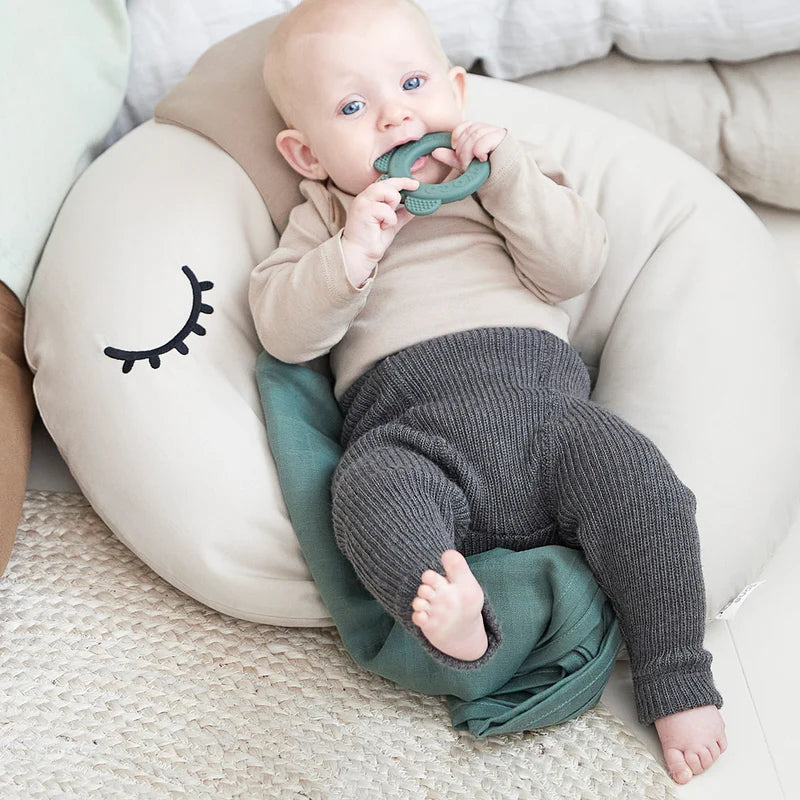 Teether 2-pack Deer friends Mustard/Green