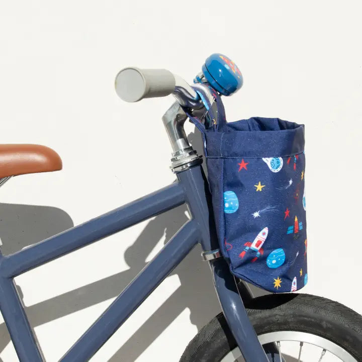 Rocketship Canvas Bike & Scooter Basket