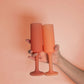 Seff Silicone Unbreakable Champagne Flutes Terra & Peach