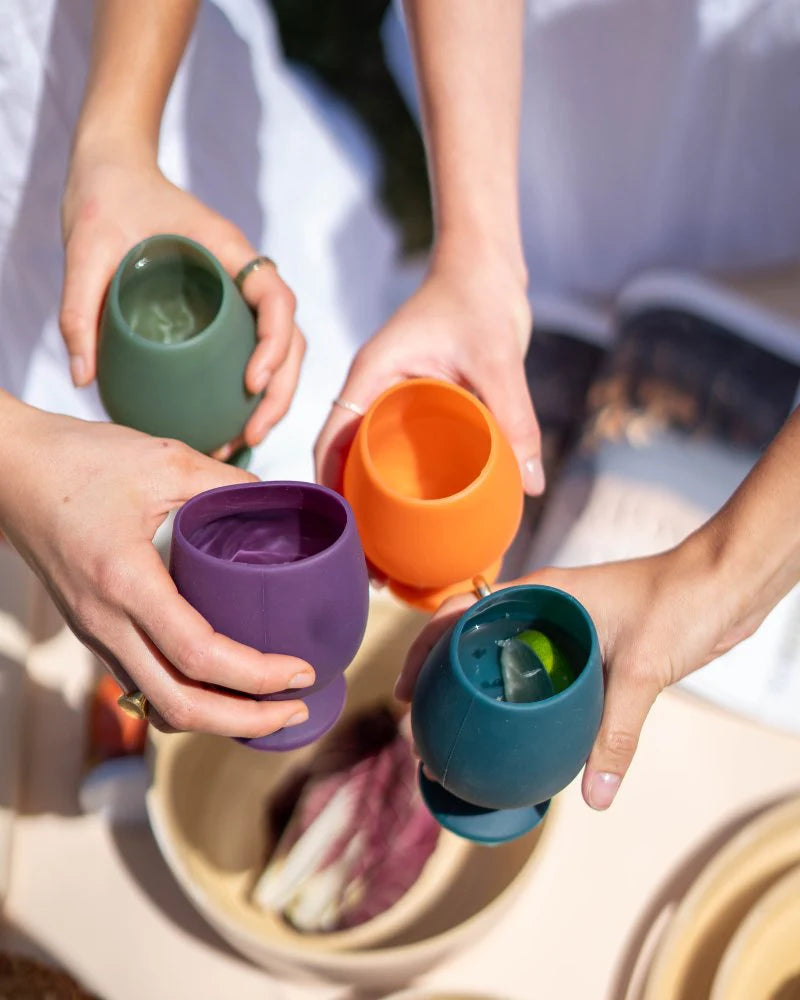 Stemm Silicone Unbreakable Wine Glasses Autumn (Set 4)