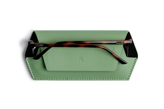 Fox and Leo glasses case - Sage