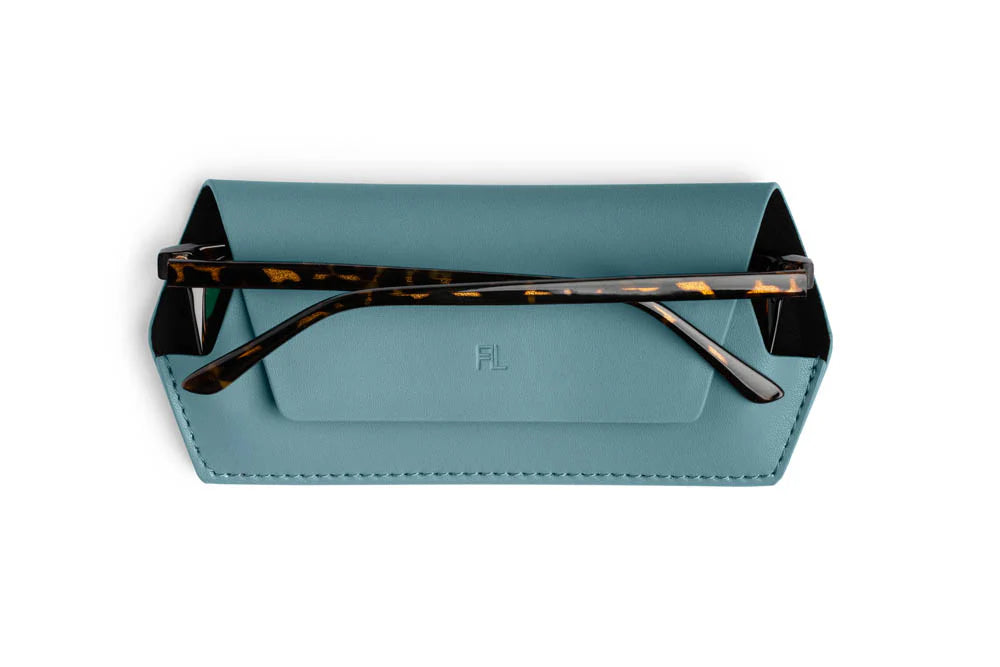 Fox & Leo Glasses Case  - Teal