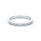 Eternity Stackable Ring Petite Round Crystals Rhodium Plated (Silver)