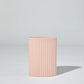 Ripple Oval Vase Ice Pink Medium