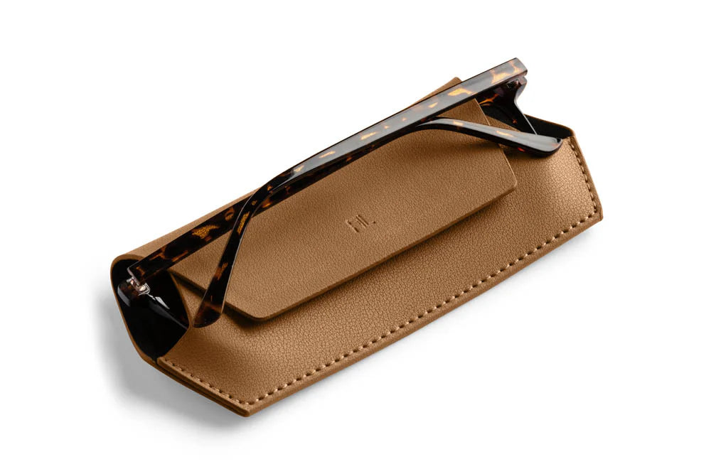 Fox & Leo Glasses Case  - Tan