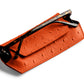 Fox & Leo Glasses Case Ostrich Print - Ginger