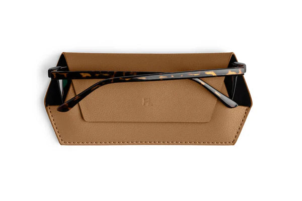 Fox & Leo Glasses Case  - Tan