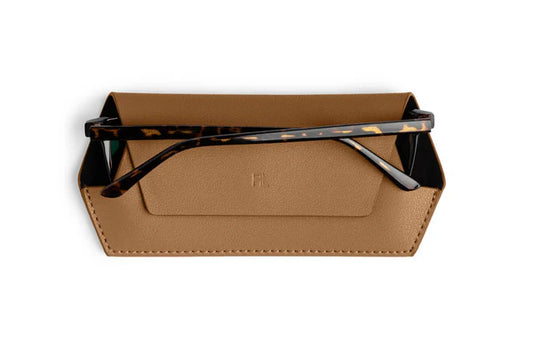 Fox & Leo Glasses Case  - Tan