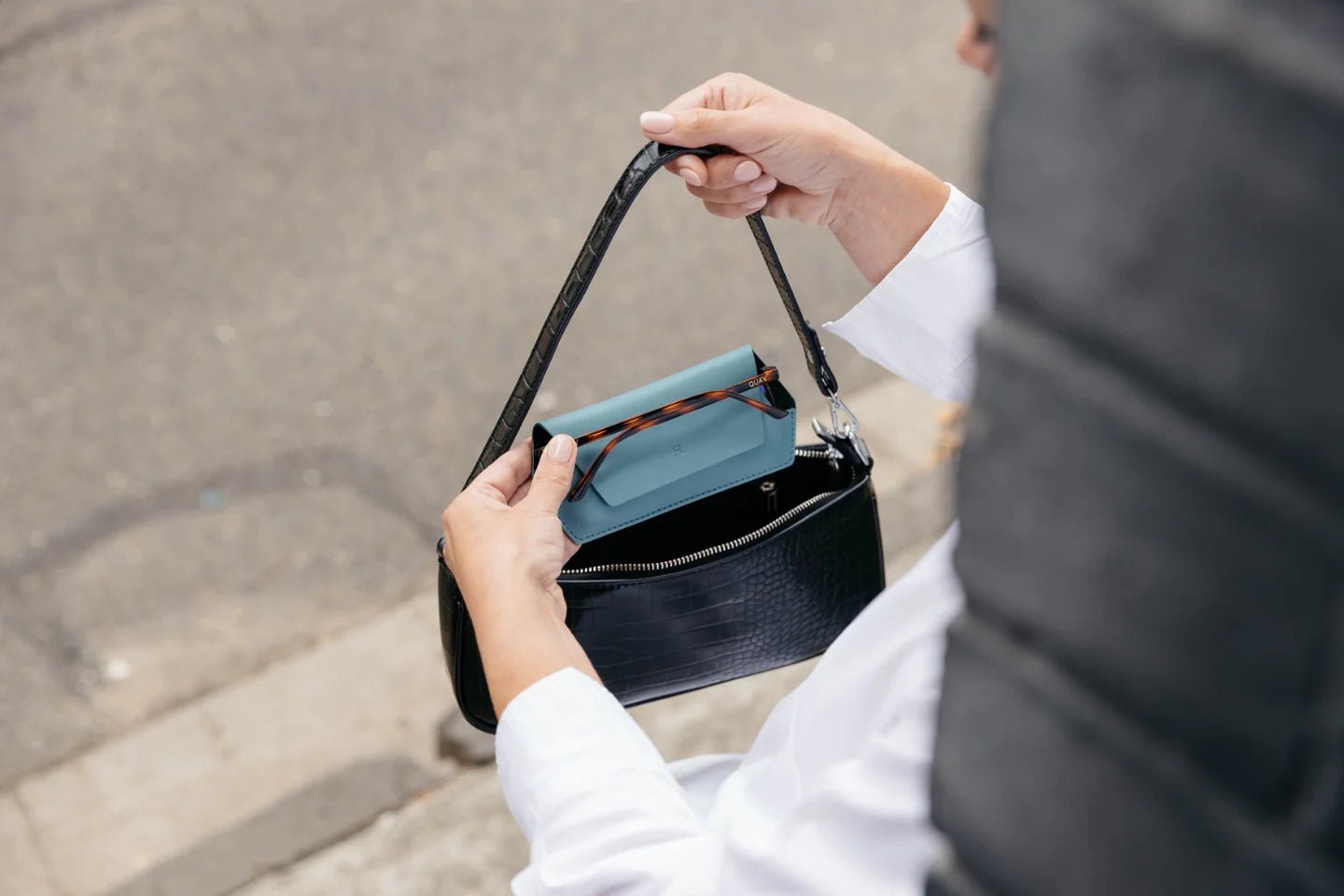 Fox & Leo Glasses Case  - Teal