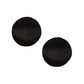 Large Disc Earrings - Black