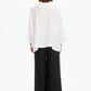 Ladder Hem Cowl Neck Top
